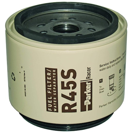 Racor Racor Spin-On Elements, 4.25", R45S R45S